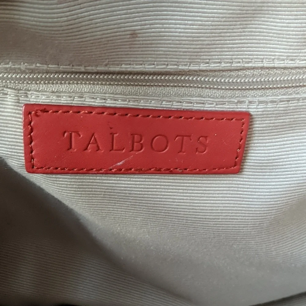 Talbots Red Leather Satchel